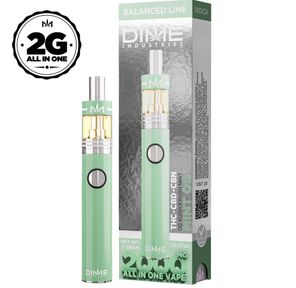 DIME MINT OG 1:1 THC:CBD+CBN DISPOSABLE 2G