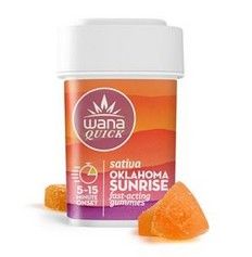 WANA QUICK OKLAHOMA SUNRISE GUMMIES 100MG.