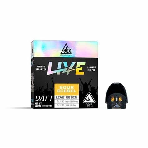 ABX Dart Sour Diesel Live Resin Cart .5g