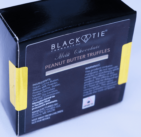 Black Tie- Chocolate Peanut Butter- Truffles- 200mg
