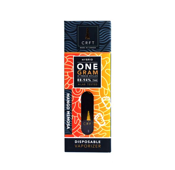 CRFT | Disposable Vaporizer | THC Distillate | Mango Mimosa | $60.00