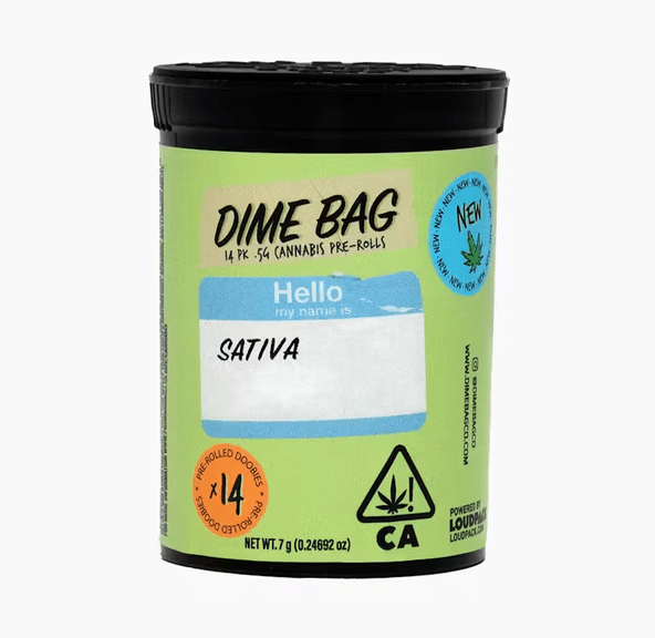 Dime Bag Pre-roll 14pk Colombian Mojito 7g
