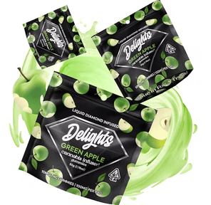 Green Apple Delights Gummies Liquid Diamond Infused 50.00 g