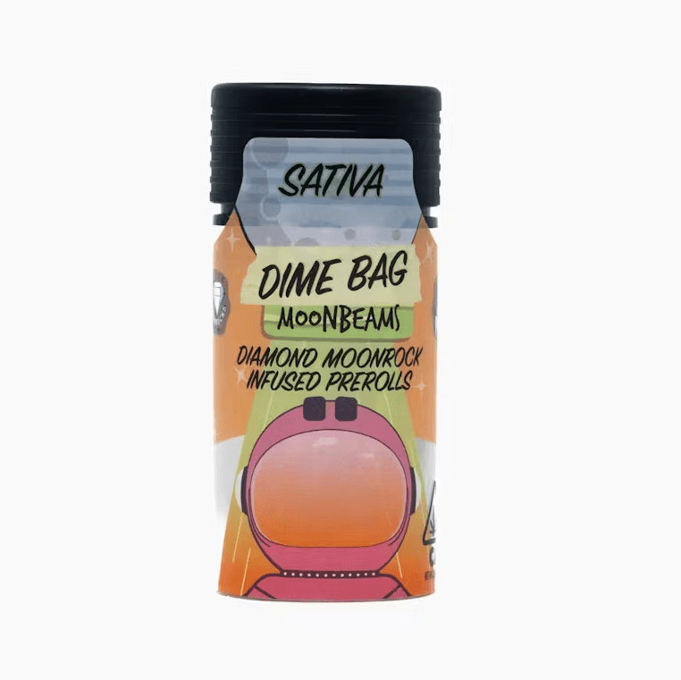 Dime Bag Moon Beams Pre-roll Pack Pineapple Trainwreck 2.5g