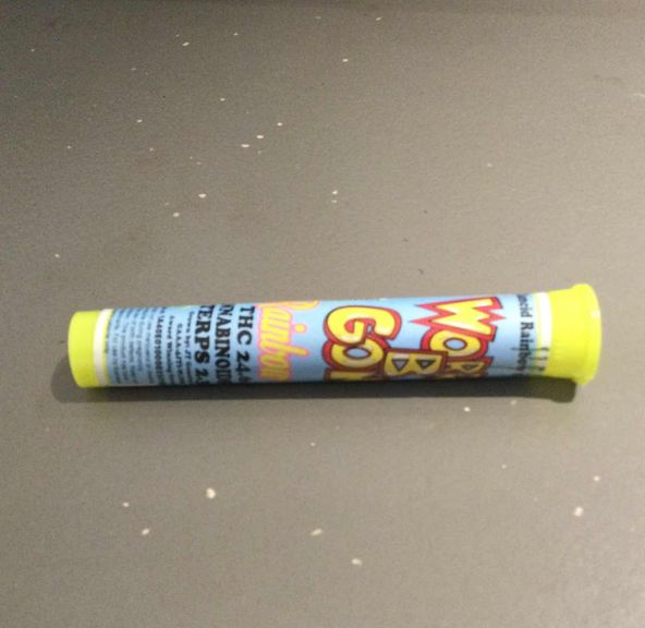 Rainbow Gas Worry B Gone Preroll 1g