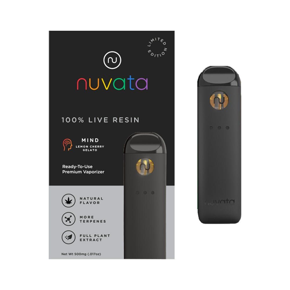 G. Nuvata .5g THC Live Resin Disposable Vape Pen - Mind Lemon Cherry Gelato