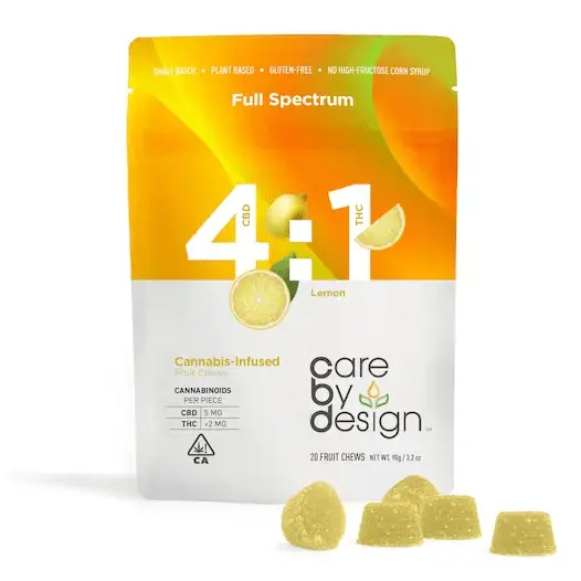 4:1 CBD Lemon Gummies 25mg 20ct 90.00 g