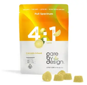 4:1 CBD Lemon Gummies 25mg 20ct 90.00 g