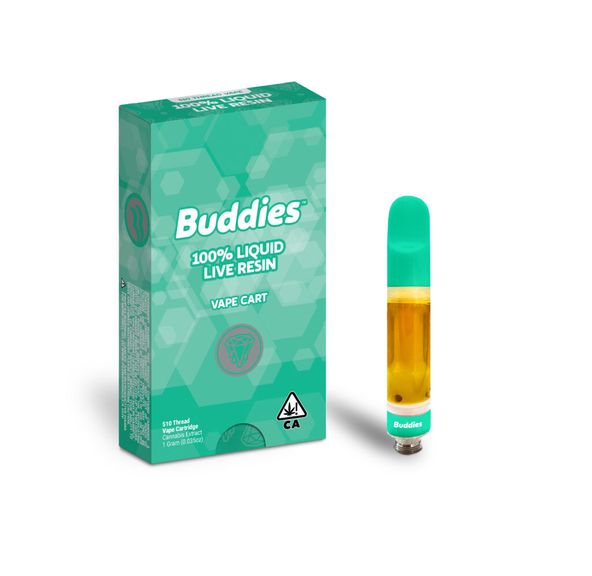 Buddies Live Resin Cartridge Orange Cream Pop 1g