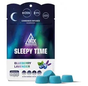 ABX - Blueberry Lavender 2:1 THC:CBN Sleepy Time Solventless Gummies - 150mg