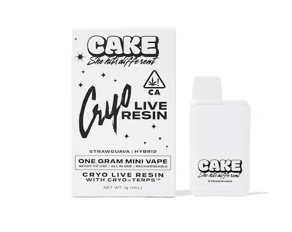 Cake Live Resin AIO Vape Strawguava 1g