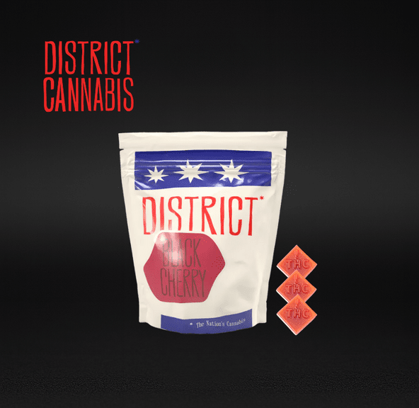 District Cannabis | Chewable Troche | Black Cherry | 10mg THC | 10-pack (100mg THC Total)