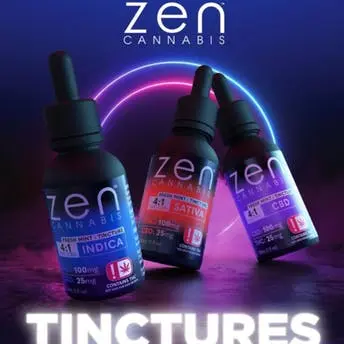 Zen Tincture - Indica Fresh Mint 4:1 (100mg THC/25mg CBD)