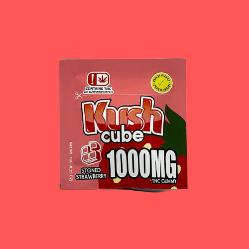 KUSH CUBE STONED STRAWBERRY GUMMY 1000MG