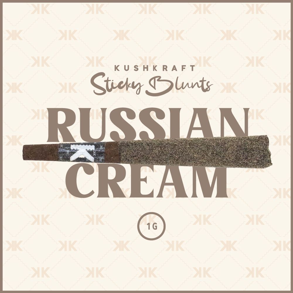 1 x 1g Shatter Infused Indica Blunt Russian Cream by KushKraft