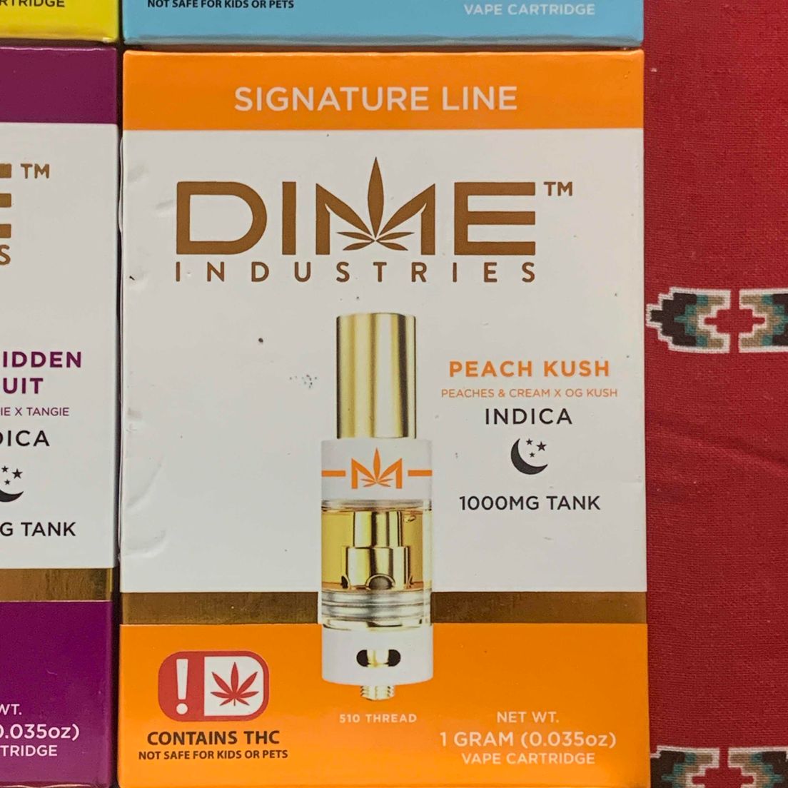 Peach Kush Dime Vape Cart 1g