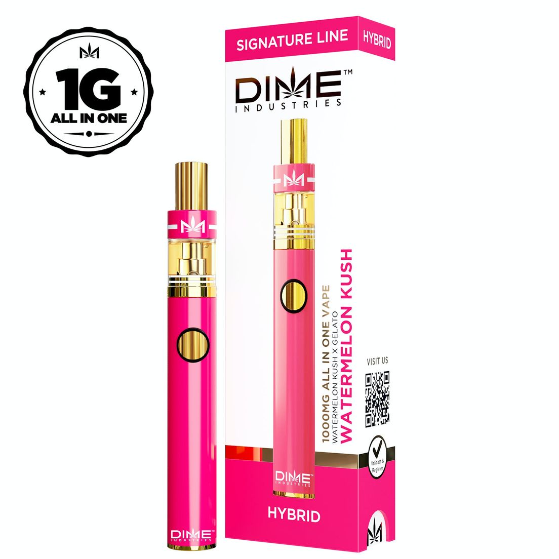 Dime Industries - Watermelon Kush 1000mg All In One Device 1g