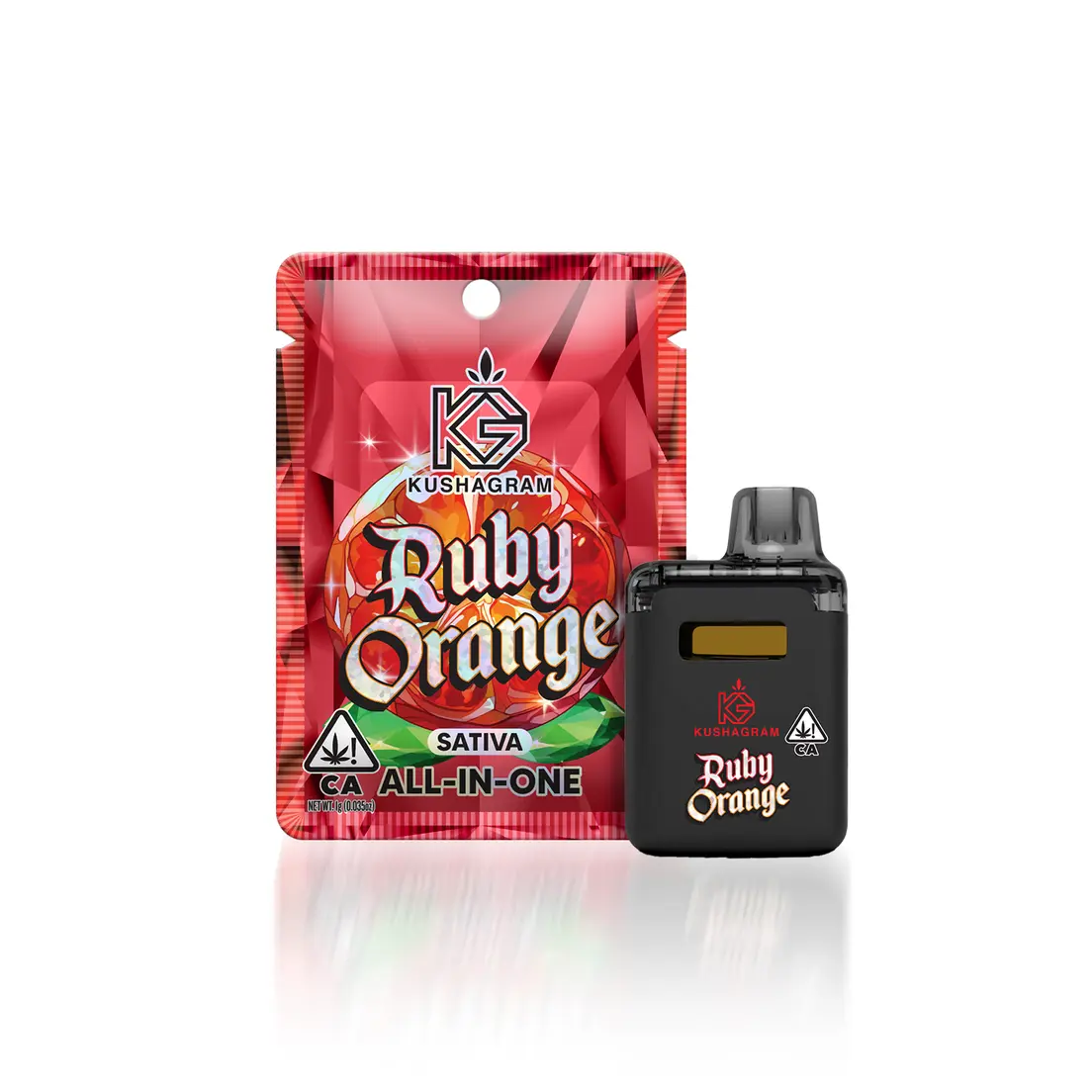 Ruby Orange AIO Vape 1.00 g