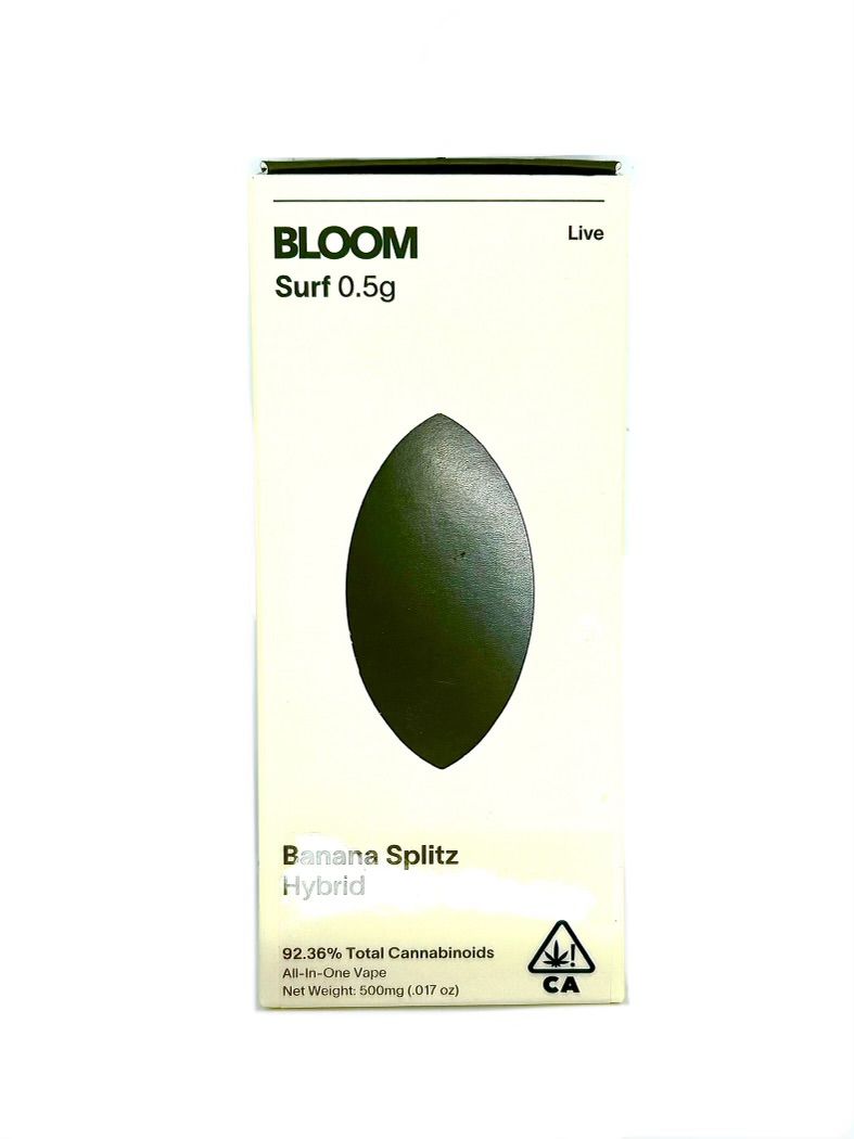 BLOOM - Live Resin - Banana Splitz - Disposable - 0.5g