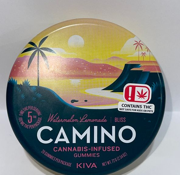 Camino Watermelon Lemonade "Bliss" Gummies - 100mg