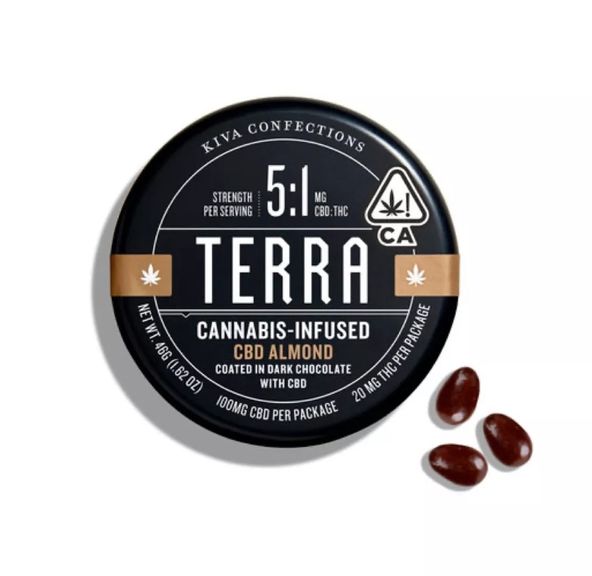 100MG TERRA - 5:5 CBD DARK CHOCOLATE ALMOND