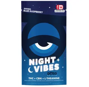 DŌSD Edibles - 2000mg Night Vibes with CBN - Blackberry Gummies