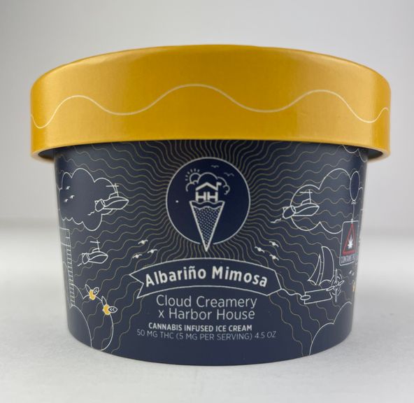 Albariño Mimosa (GF) | 50mg Ice Cream (4.5oz) | Harbor House x Cloud Creamery