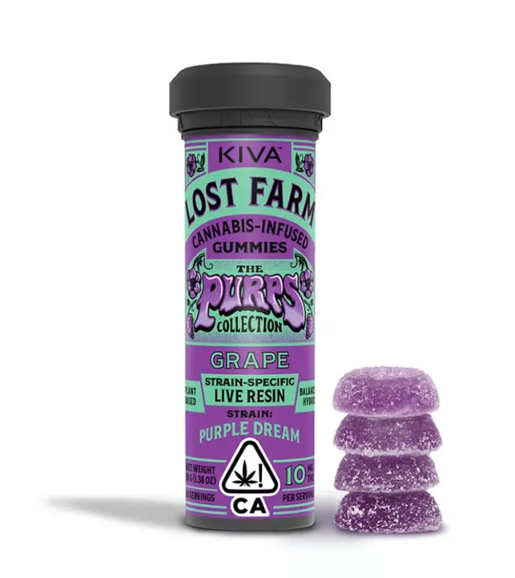Lost Farm Gummies Grape 100mg