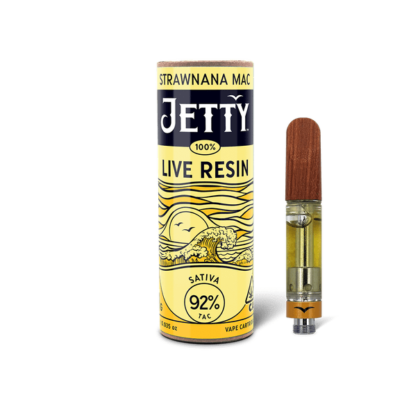 Jetty Live Resin Cartridge Strawnana Mac 1g