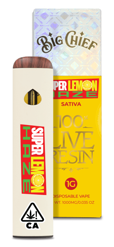 Big Chief Live Resin 1G Disposable - Super Lemon