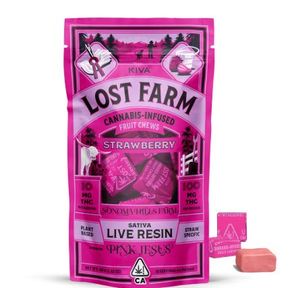 Lost Farm Fruit Chews Strawberry 100mg