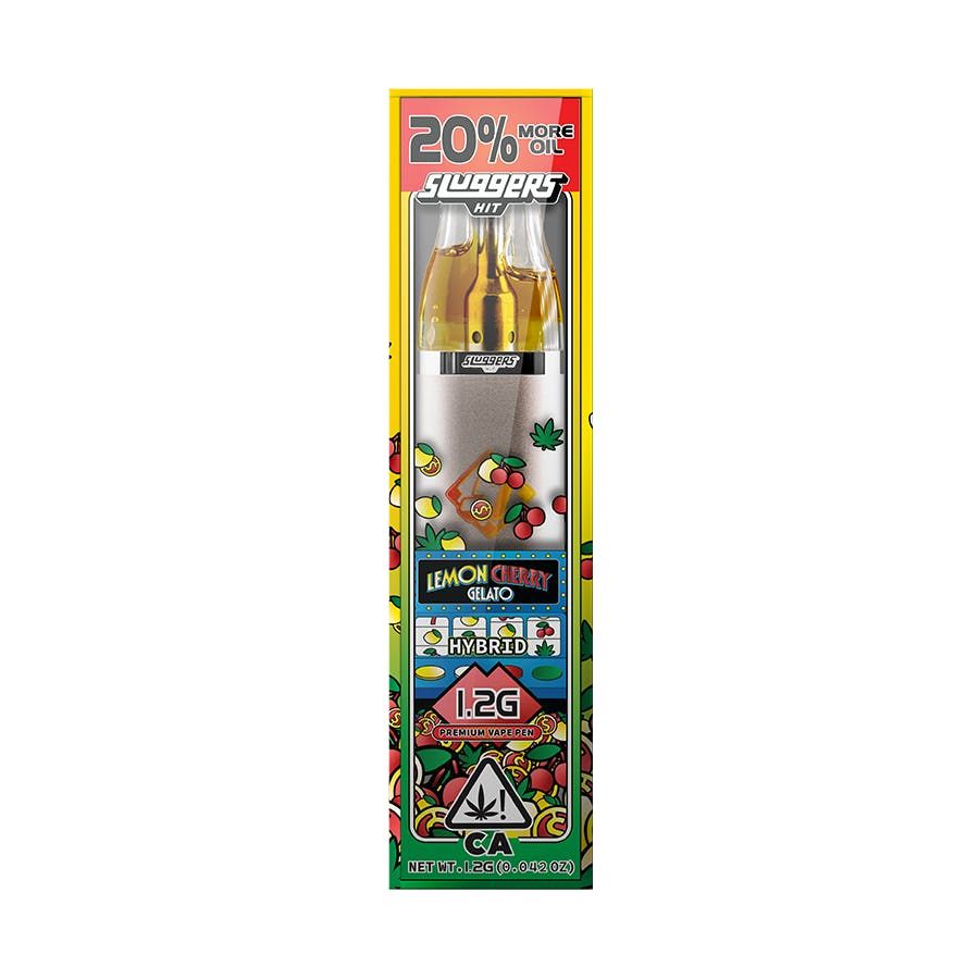 Sluggers Lemon Cherry Gelato 1.2g Disposable Vape 81.5%