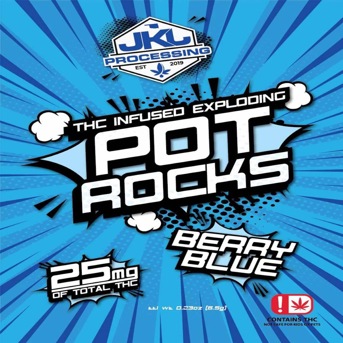 JKJ Pot Rocks Blueberry 25mg