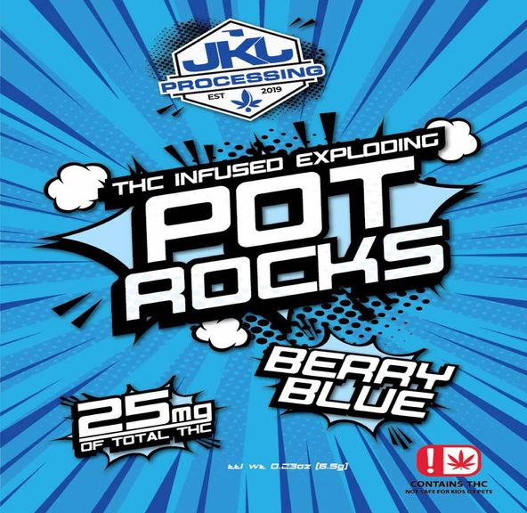 JKJ Pot Rocks Blueberry 25mg