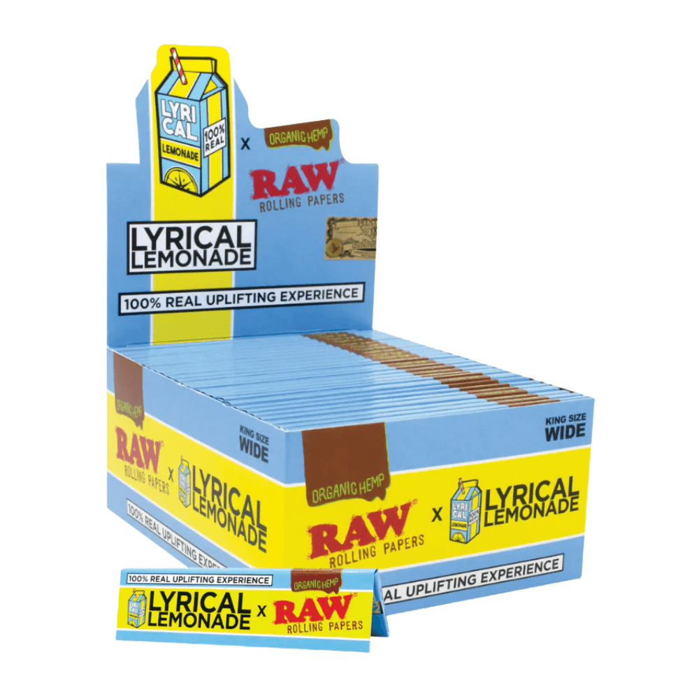 RawX Lyrical Lemonade Organic Hemp KS Wide Rolling Paper