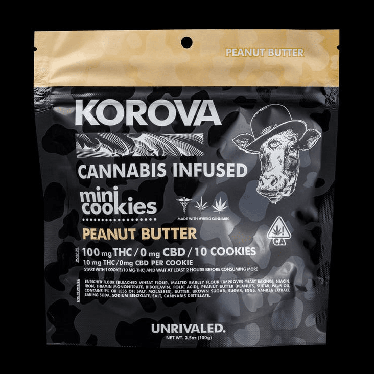 Peanut Butter Mini Cookies, 100mg THC