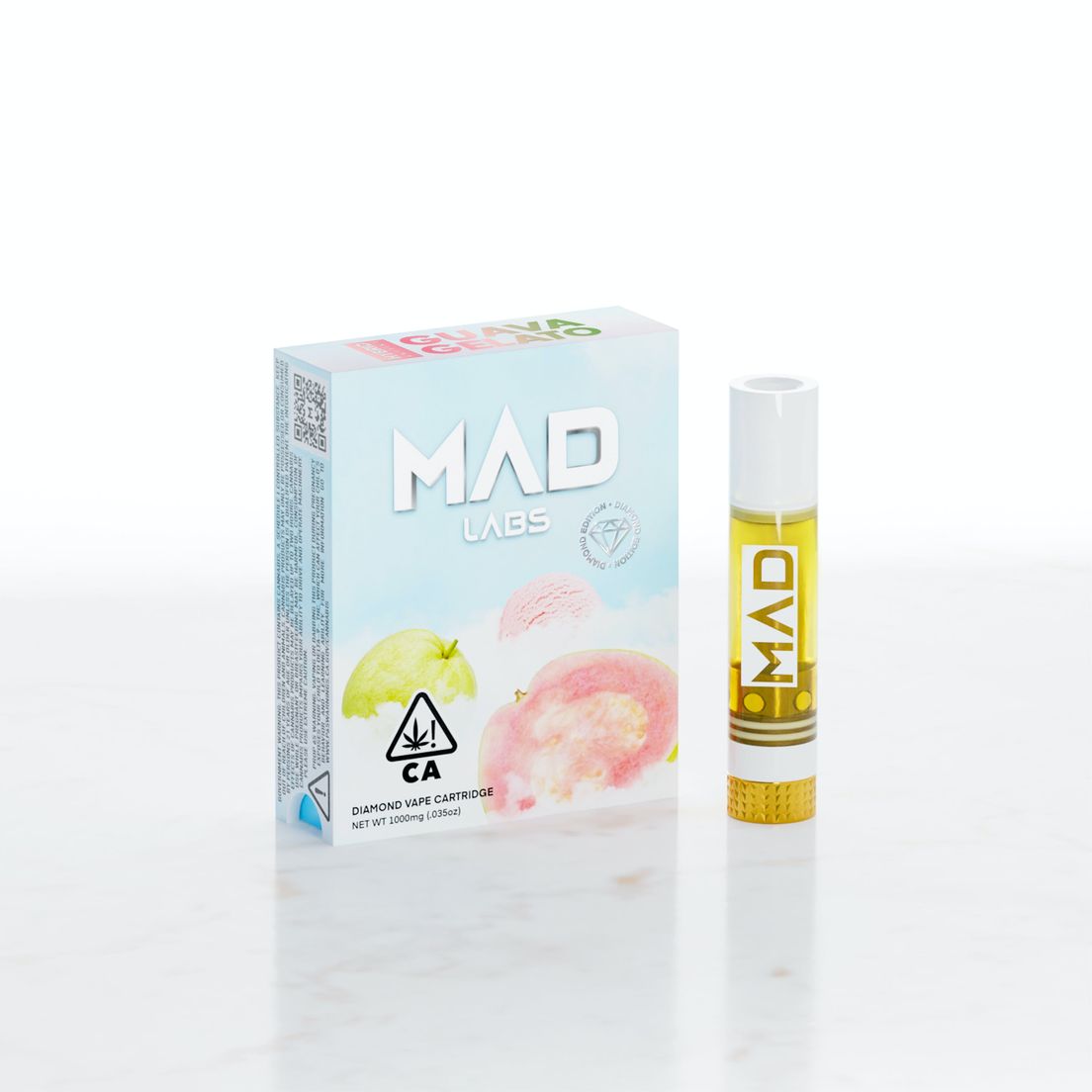 Mad Labs - Liquid Diamonds Cartridge 1G - Guava Gelato 1g