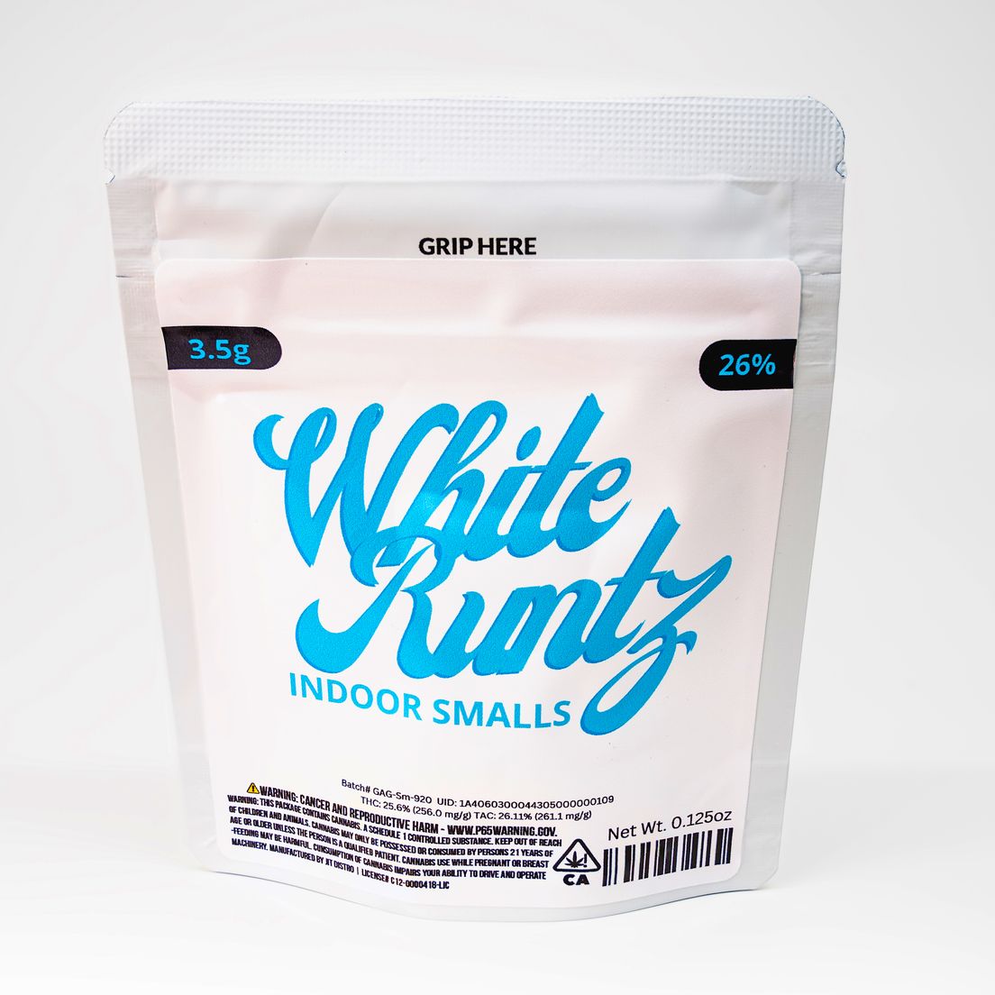 White Runtz 3.5g Indoor Smalls 26%
