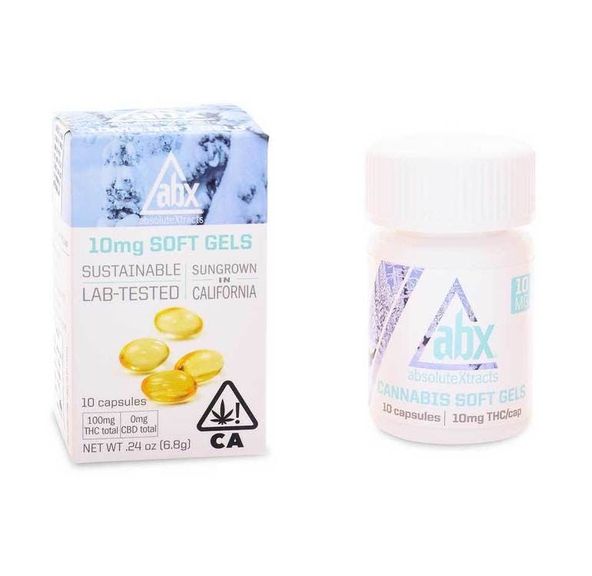 ABX Soft Gels 10MG THC (10 Capsules)