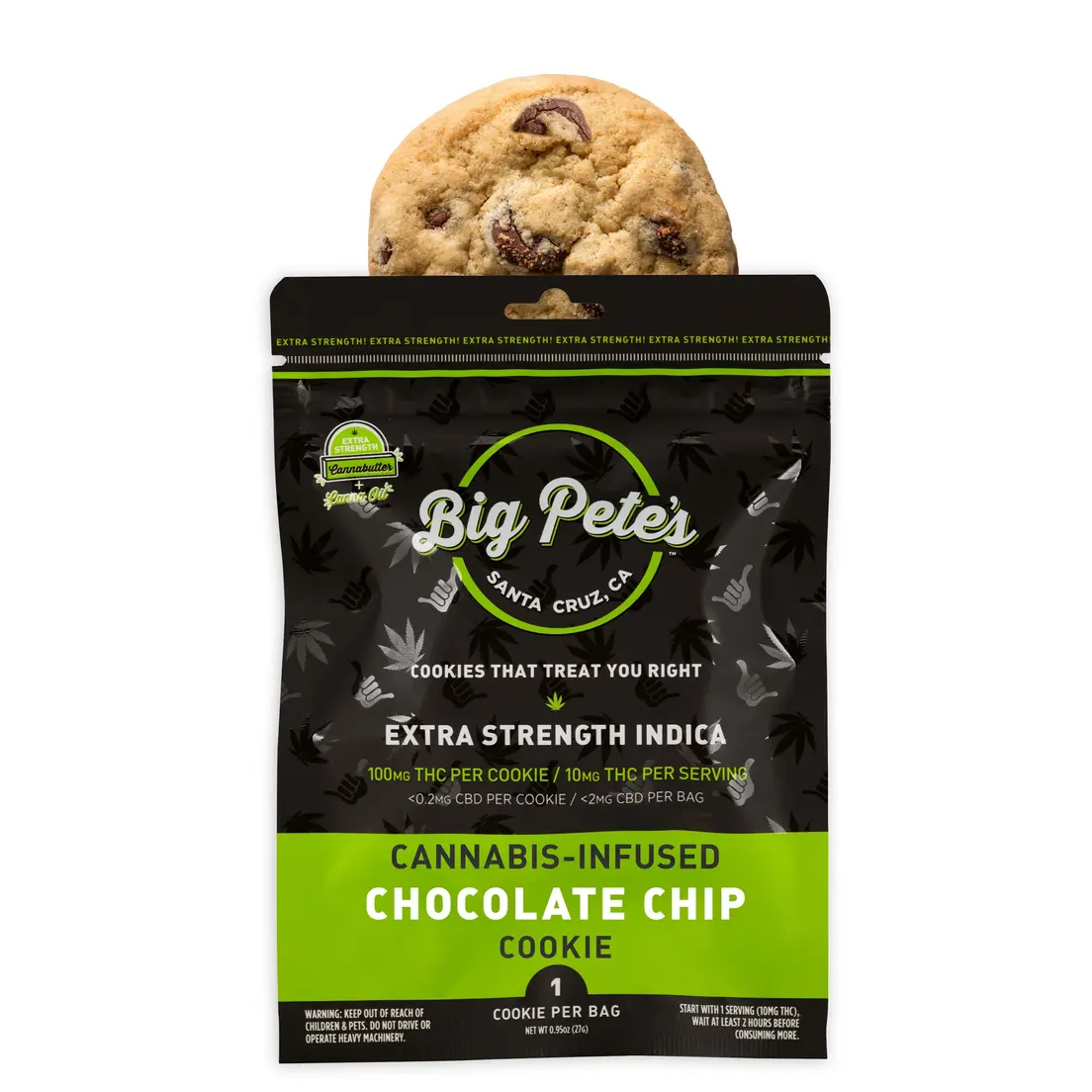 Big Pete's - 100mg Cookies (Chocolate Chip - Indica)