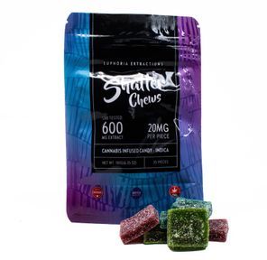 600mg Indica Party Pack Shatter Chews by Euphoria Extractions (20mgx30)