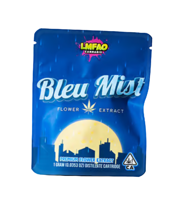 LMFAO Bleu Mist 1g Distillate Cartridge 91%