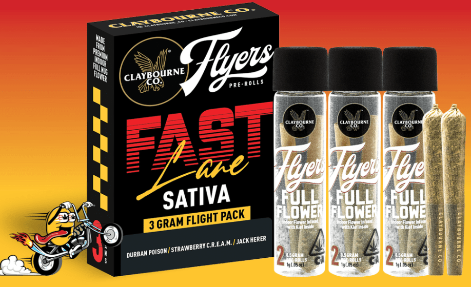 [Claybourne Co.] Flyers Flight Preroll 6 Pack - 3g - Fast Lane (S)