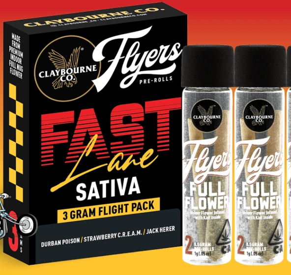 [Claybourne Co.] Flyers Flight Preroll 6 Pack - 3g - Fast Lane (S)