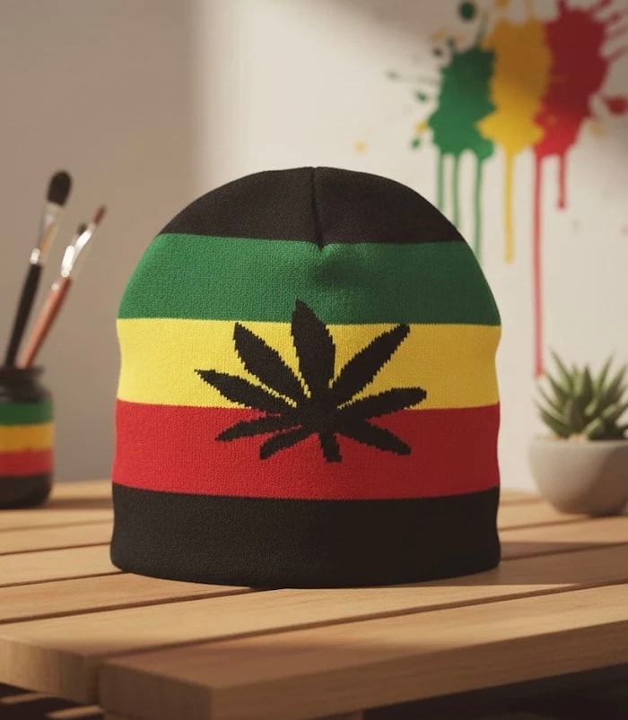BDH Cannabis Leaf Beanie assorted