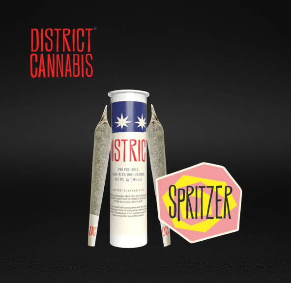 District Cannabis | Spritzer | Pre-roll | Hybrid | 0.5g Each, 2-Pack (1g Total)