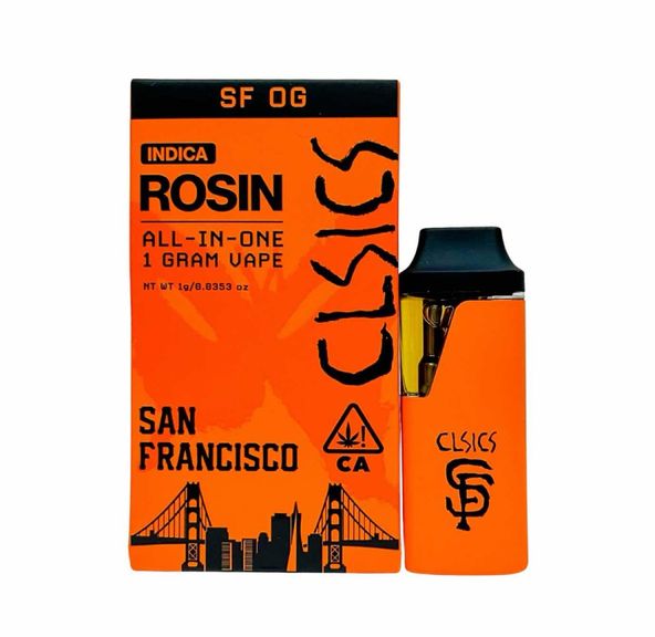 CLSICS Live Rosin AIO Vape SF OG 1g
