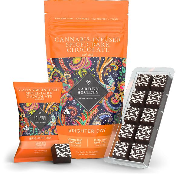 Garden Society Chocolate Spiced Dark w/Chili Single Serve (10mg ea)