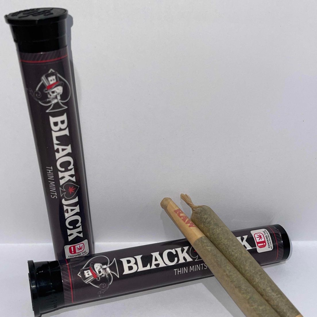 Black Jack - Two 1.2g Pre-Rolls (Flower) - Thin Mints - 2.4g