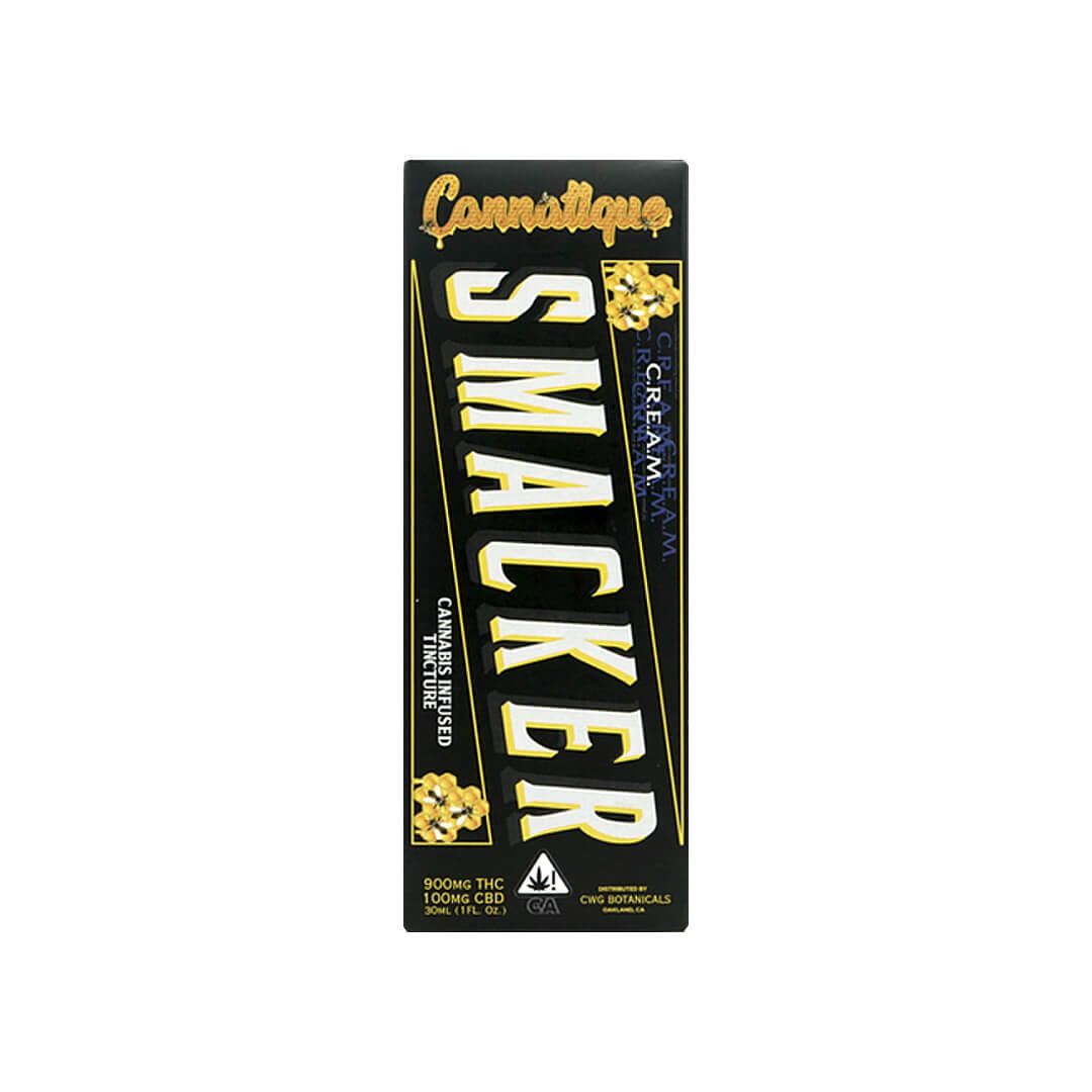 1. Cannatique Smacker 900mg THC / 100mg CBD Tincture - Cream *SALE*